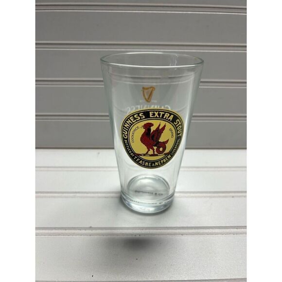Guiness Extra Stout Rooster Pint Glass - Picture 1 of 3